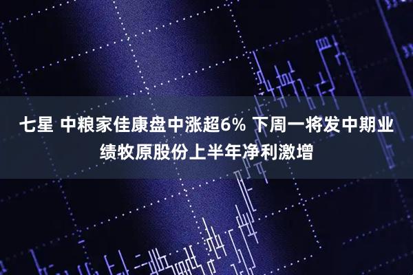 七星 中粮家佳康盘中涨超6% 下周一将发中期业绩牧原股份上半年净利激增